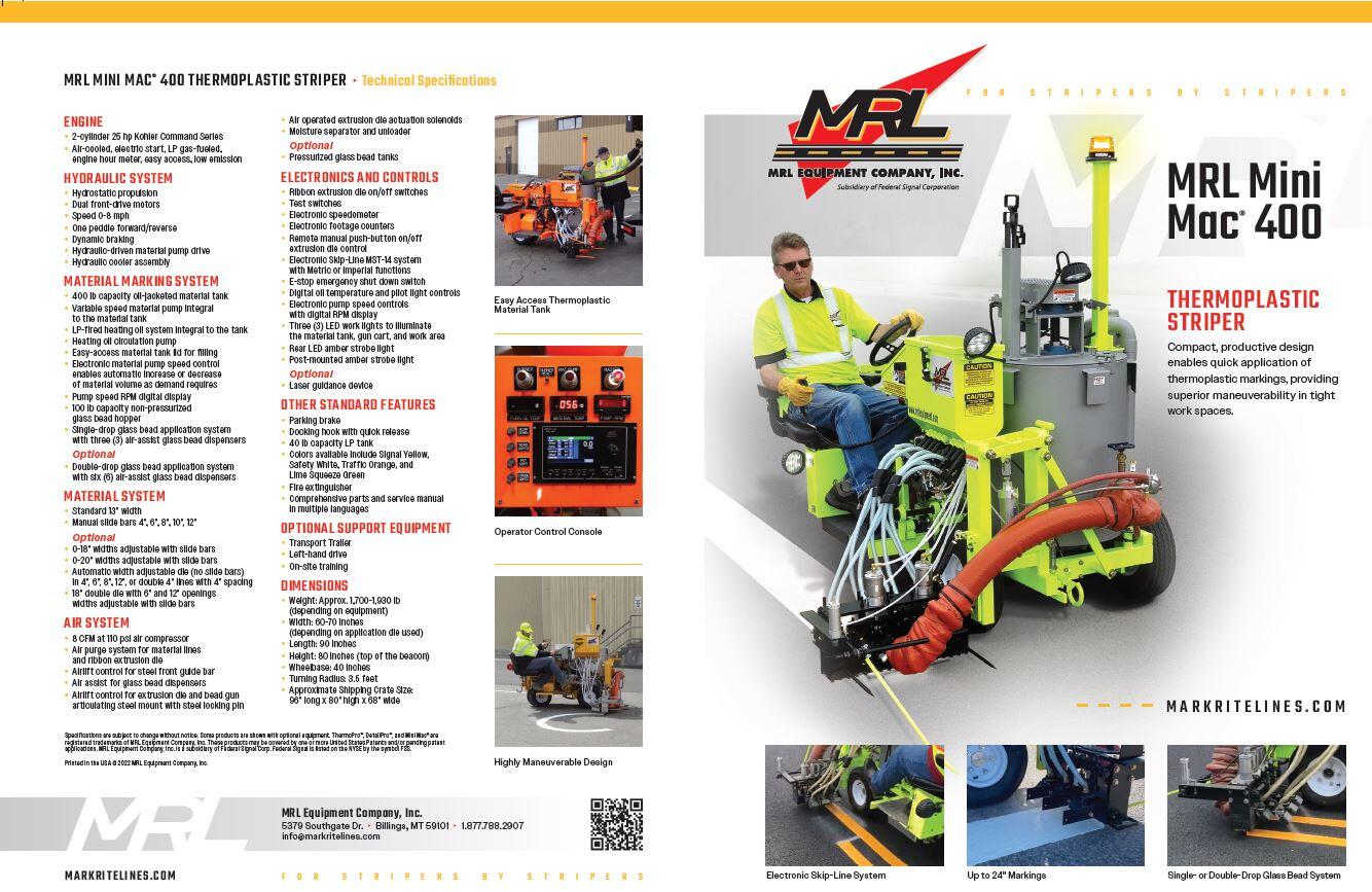 Mini Product Lines Equipment MRL Equipment Company, Inc.